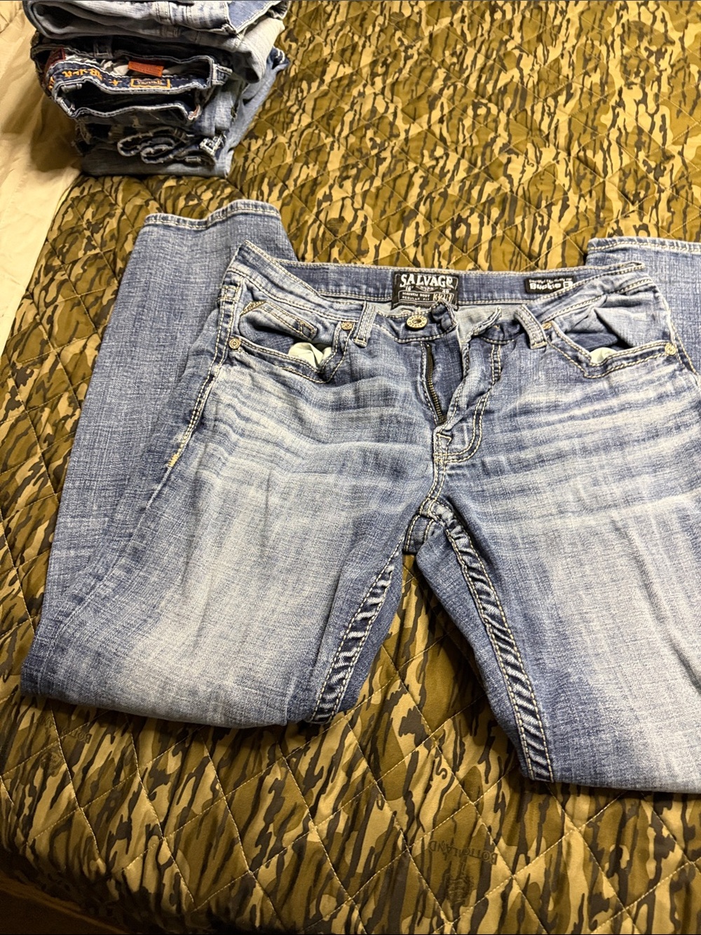 SALVAGE Light Blue Washed Women's Jeans